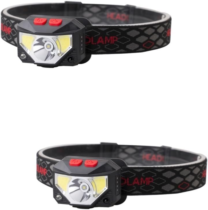 Lanterna LED preta recarregável portátil direcional caminhar