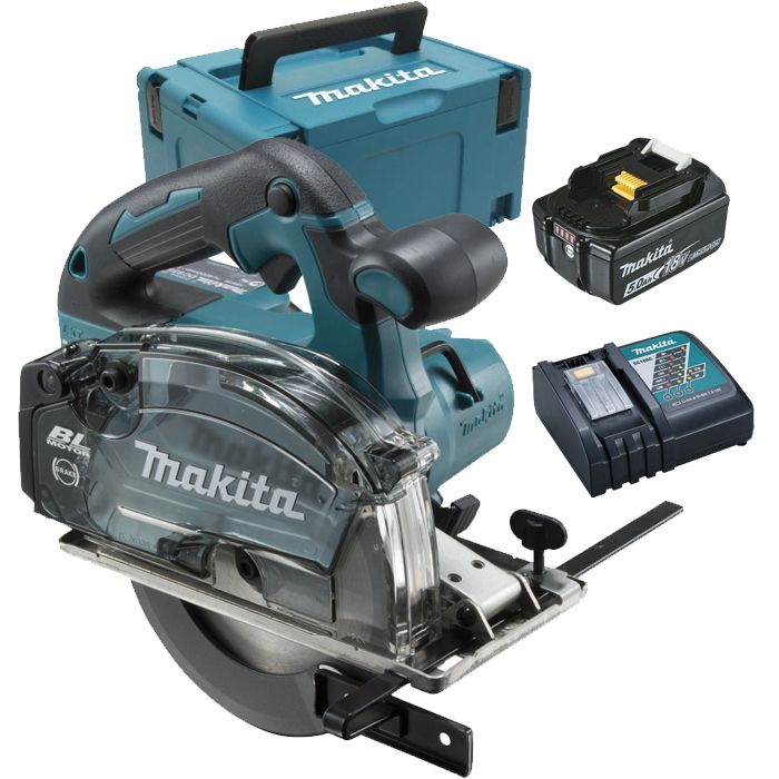 Serra circular para metal Makita dcs553rtj - 18v li-ion 5 ah ø 150 mm