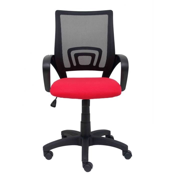 Silla de oficina ergonómica - piqueras y crespo - vianos - rojo - malla neg