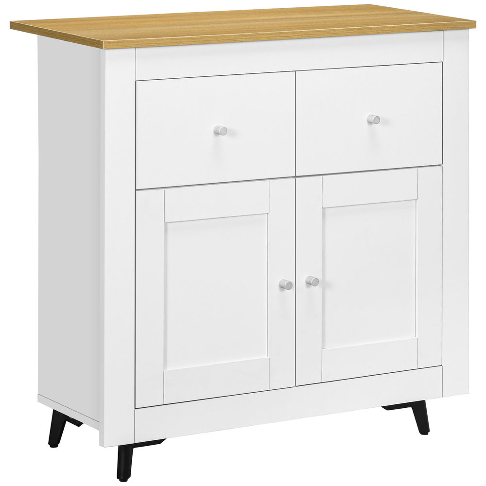 Aparador 78x35x80 cm color blanco Homcom, casa - cozinha