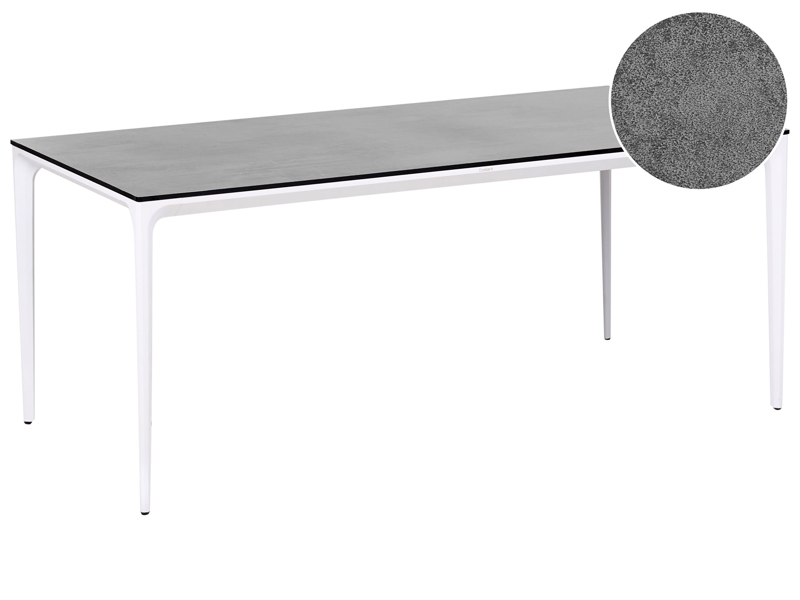 Mesa de jantar termolaminado de alta pressão (hpl) cinzento sovareto