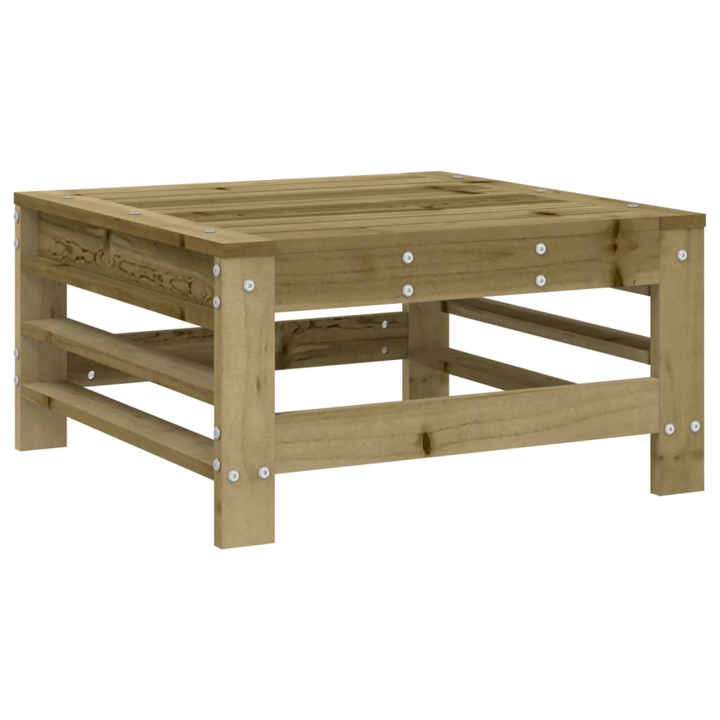 vidaXL taburete de jardín madera de pino impregnada